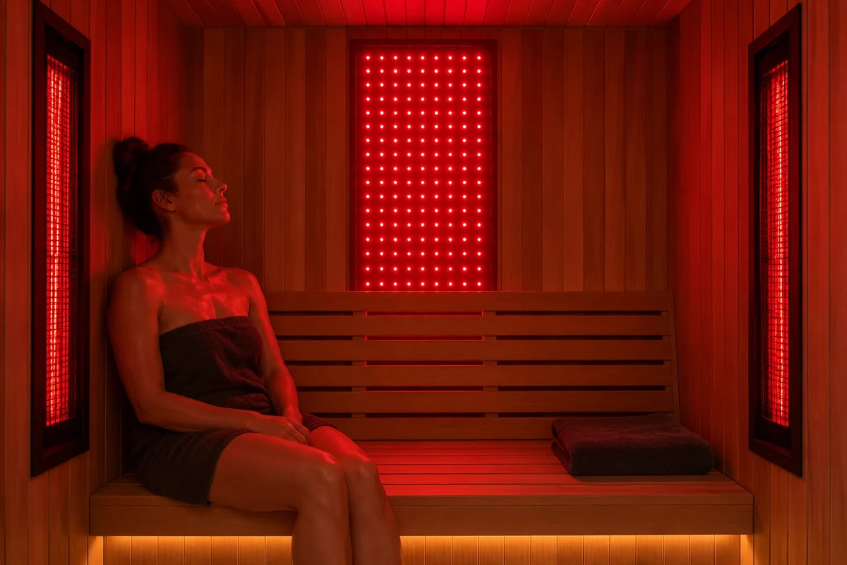 EVO recover amenity concept: infrared sauna and red light therapy